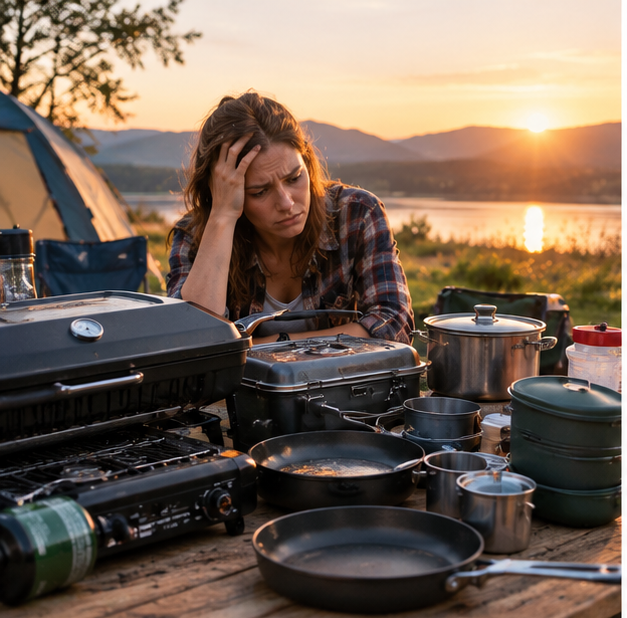 Too much outdoor cooking gear